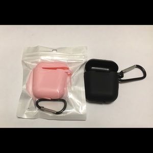 Air pods case and key ring/light pink